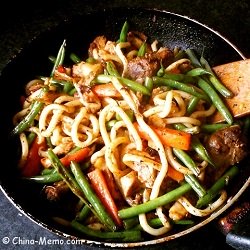 Chinese Fried Noodle Chicken